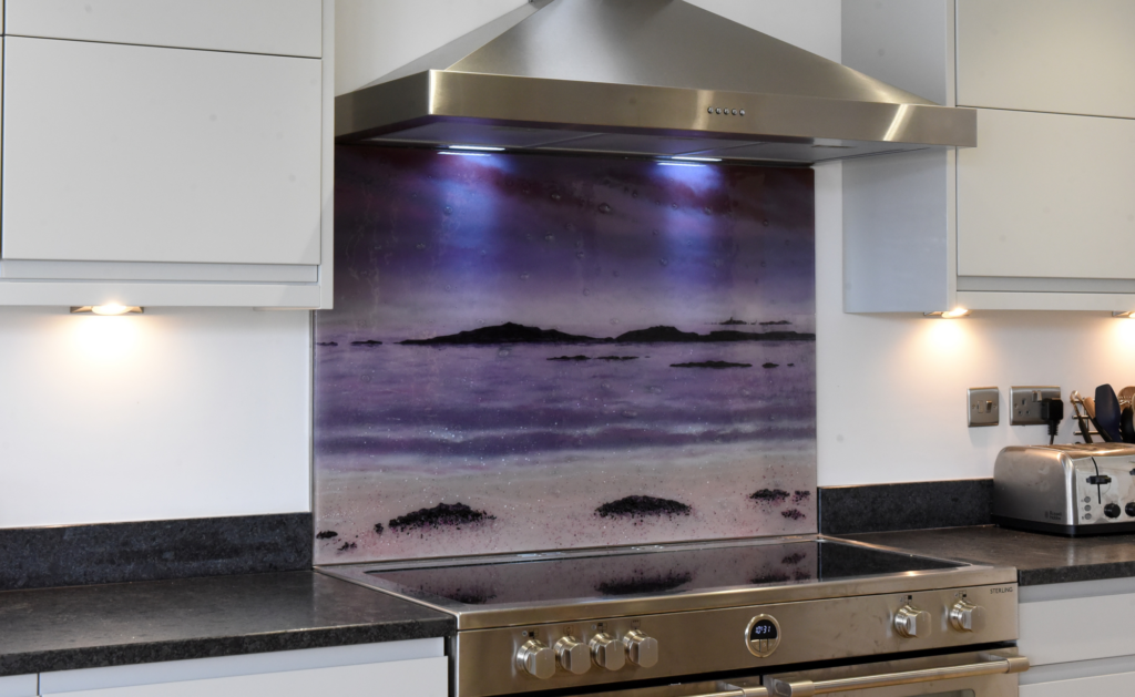 BESPOKE FUSED GLASS SPLASHBACK IN RHOSNEIGR, ANGLESEY House of Ugly Fish