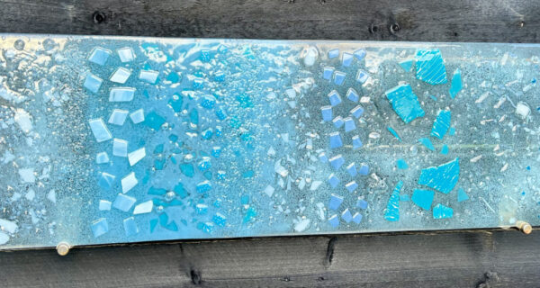 This is a semi transparent glass panel